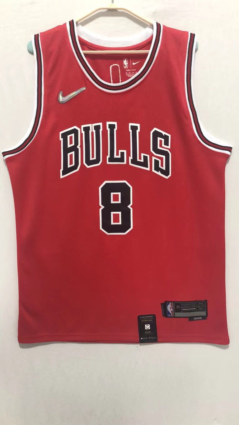 2022 Men Chicago Bulls 8 Lavine Red NBA Nike Jerseys